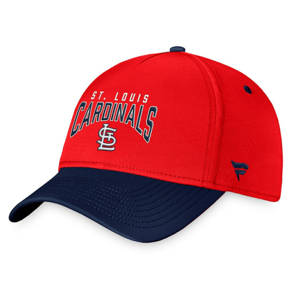 St. Louis Cardinals Stacked Logo Flex Hat - Red/Navy