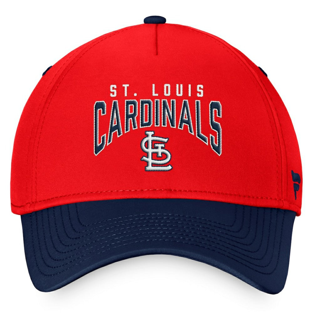 St. Louis Cardinals Stacked Logo Flex Hat - Red/Navy