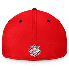 Washington Nationals Stacked Logo Flex Hat - Red/Navy