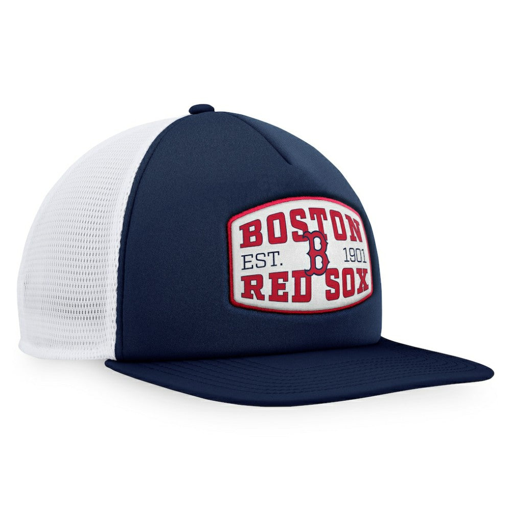 Boston Red Sox Foam Front Patch Trucker Snapback Hat - Navy