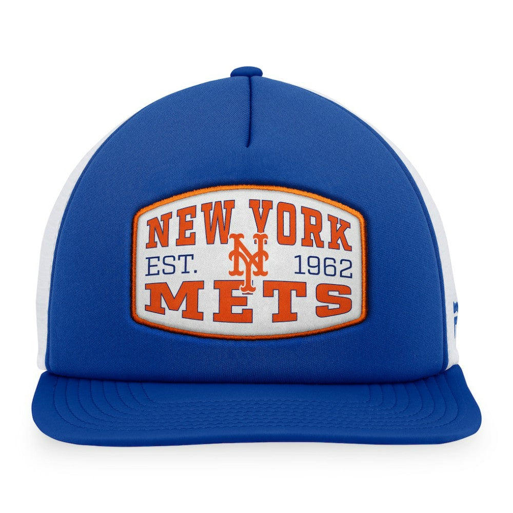 New York Mets Foam Front Patch Trucker Snapback Hat - Royal
