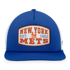 New York Mets Foam Front Patch Trucker Snapback Hat - Royal