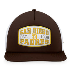 San Diego Padres Foam Front Patch Trucker Snapback Hat - Brown