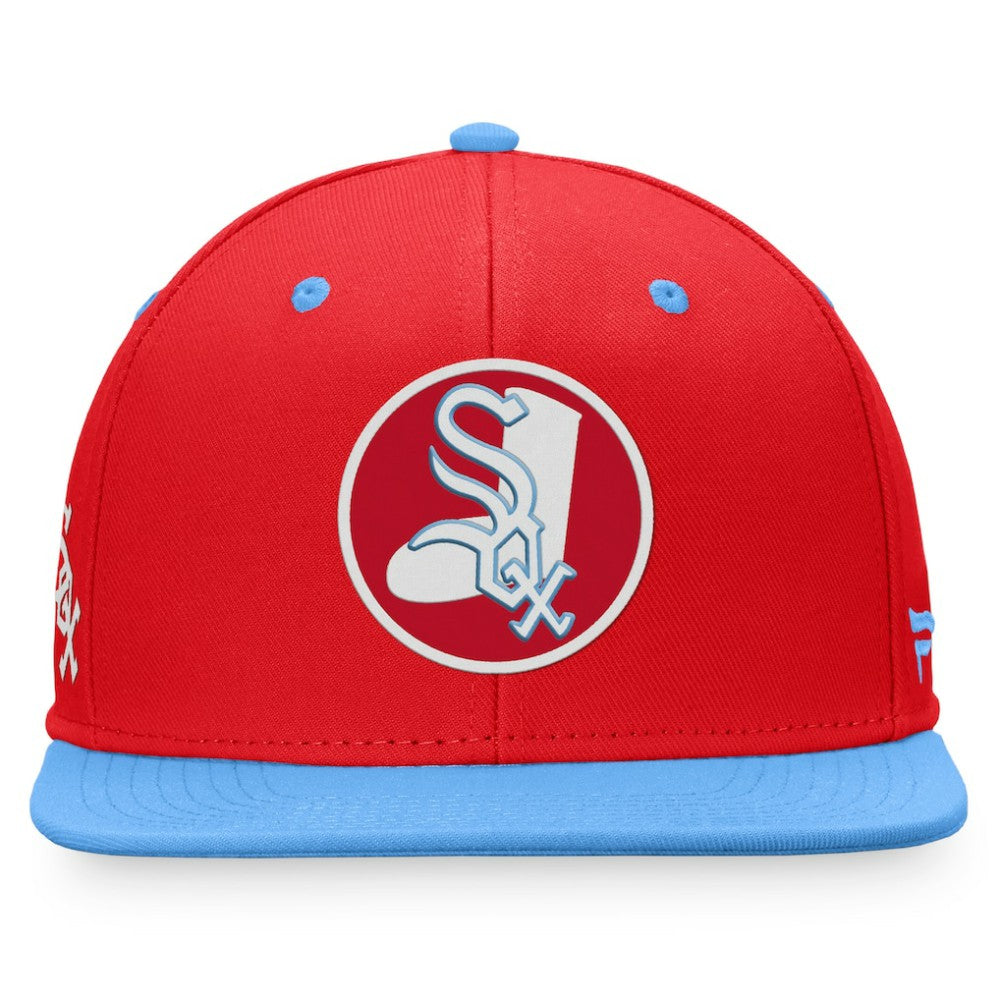 Chicago White Sox Cooperstown Collection Two-Tone Fitted Hat - Red/Light Blue