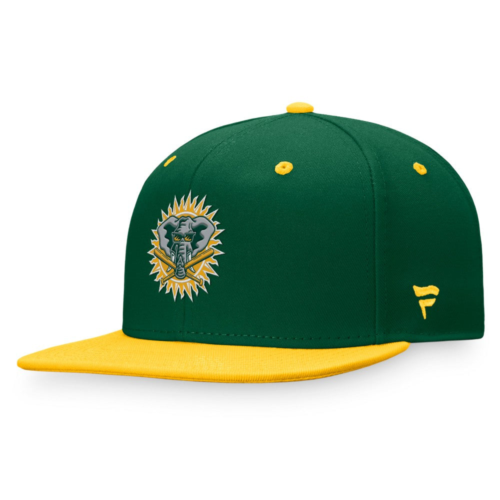 Athletics Cooperstown Collection Two-Tone Fitted Hat - Kelly Green/Gold