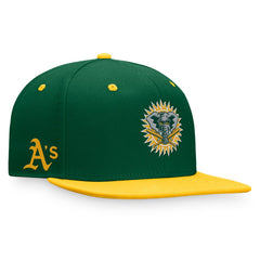 Athletics Cooperstown Collection Two-Tone Fitted Hat - Kelly Green/Gold