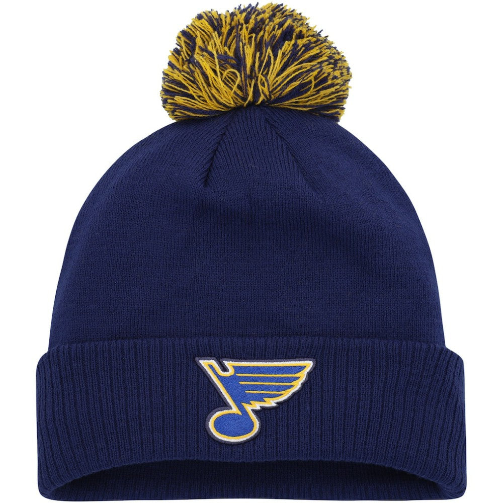 St. Louis Blues adidas COLD.RDY Cuffed Knit Hat with Pom