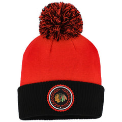 Chicago Blackhawks adidas Women's Laurel Cuffed Knit Hat with Pom
