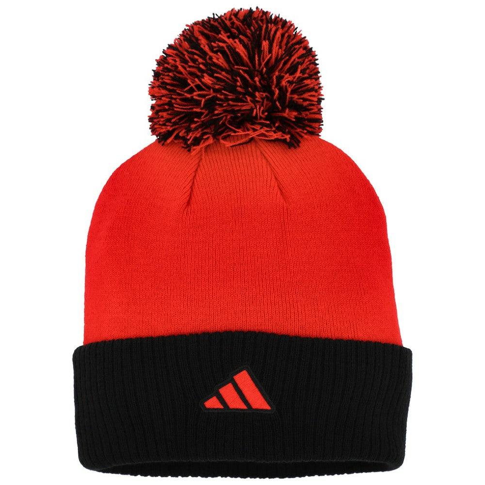 Chicago Blackhawks adidas Women's Laurel Cuffed Knit Hat with Pom