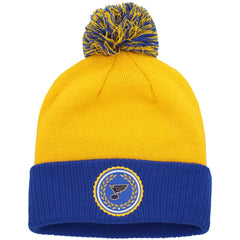 St. Louis Blues adidas Women's Laurel Cuffed Knit Hat with Pom
