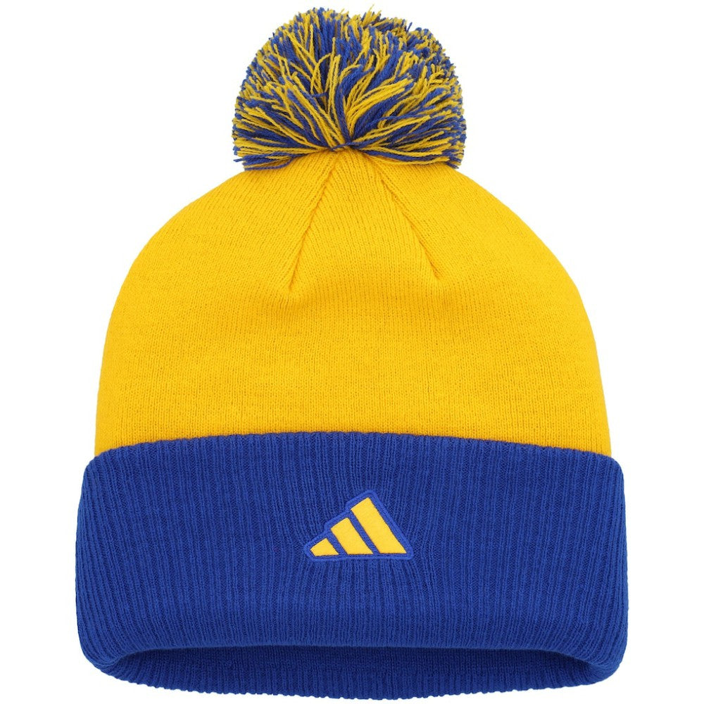 St. Louis Blues adidas Women's Laurel Cuffed Knit Hat with Pom