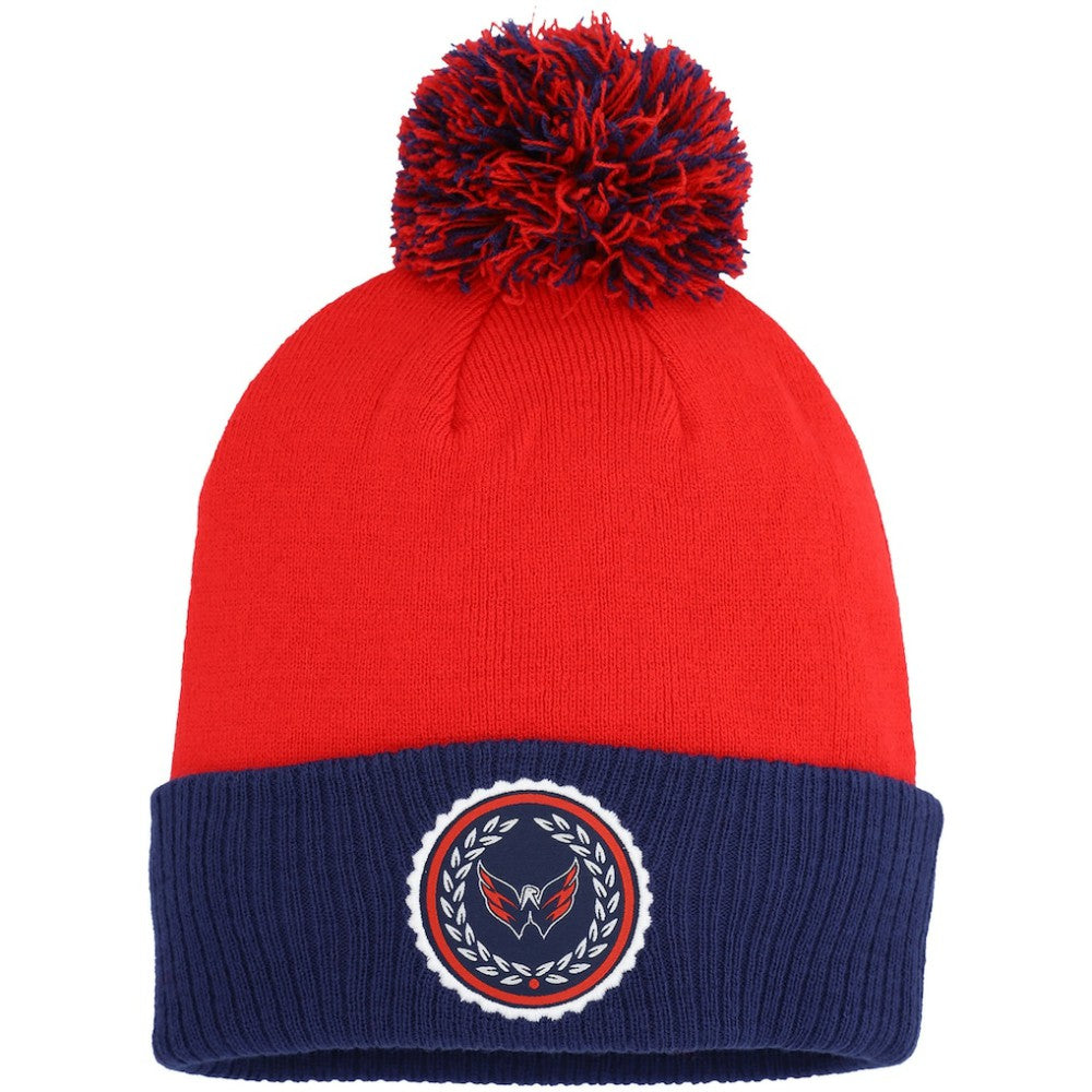 Washington Capitals adidas Women's Laurel Cuffed Knit Hat with Pom