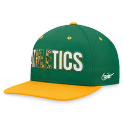 Athletics Cooperstown Collection Pro Snapback Hat - Green | Nike