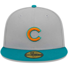 Chicago Cubs  59FIFTY Fitted Hat - Gray/Teal | New Era