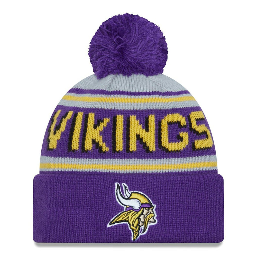 NFL Minnesota Vikings Main Cuffed Knit Hat with Pom
