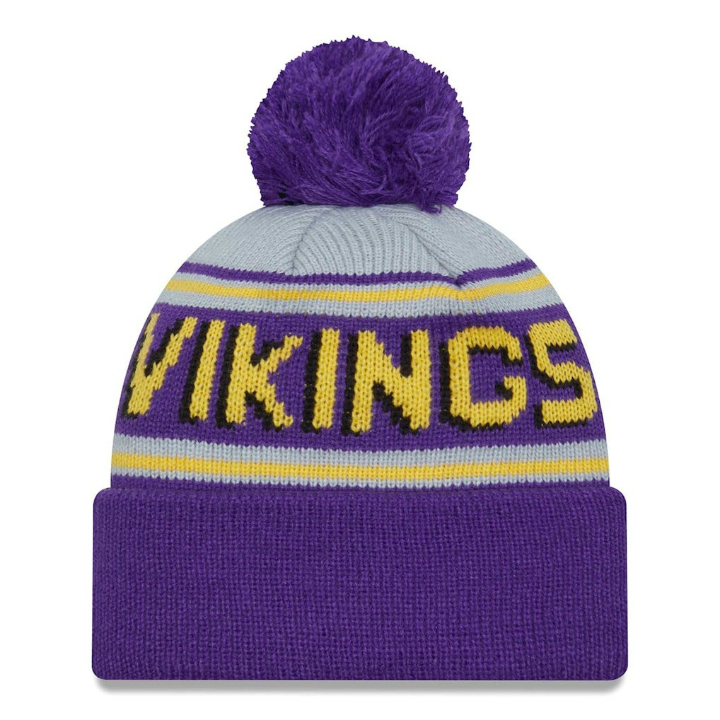 NFL Minnesota Vikings Main Cuffed Knit Hat with Pom