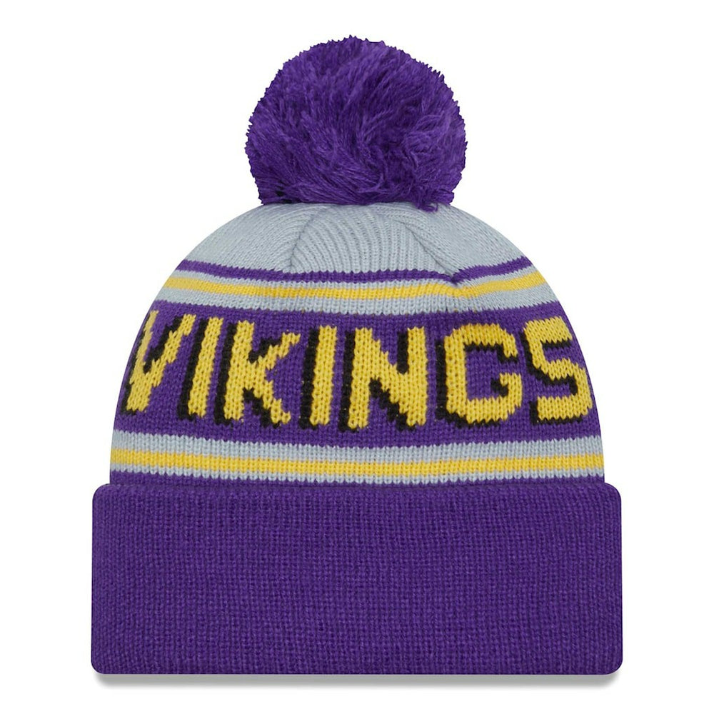 NFL Minnesota Vikings Main Cuffed Knit Hat with Pom