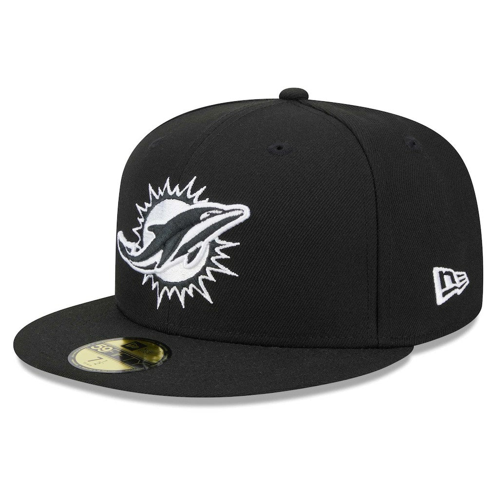 NFL Miami Dolphins Main Patch 59FIFTY Fitted Hat