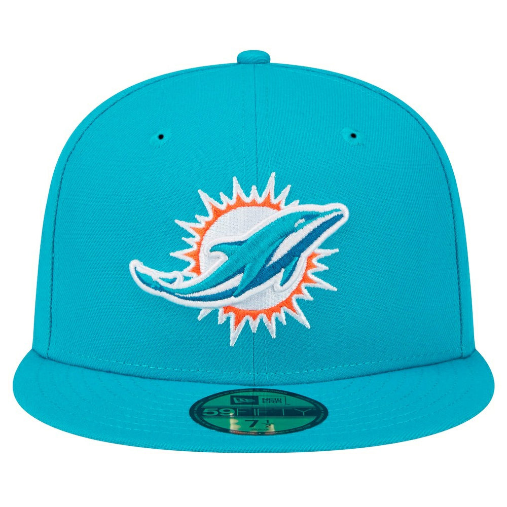 NFL Miami Dolphins Main Patch 59FIFTY Fitted Hat