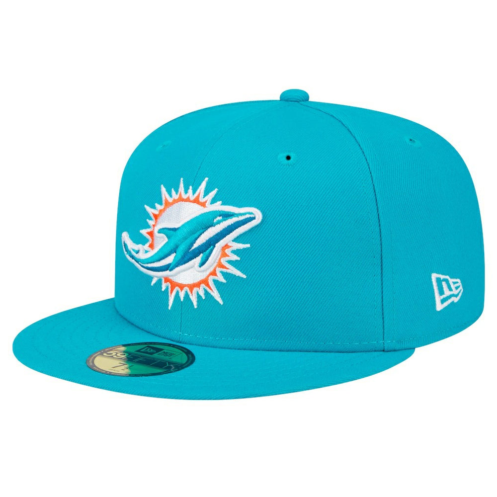 NFL Miami Dolphins Main Patch 59FIFTY Fitted Hat