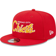 NFL Kansas City Chiefs Main Script 9FIFTY Snapback Hat
