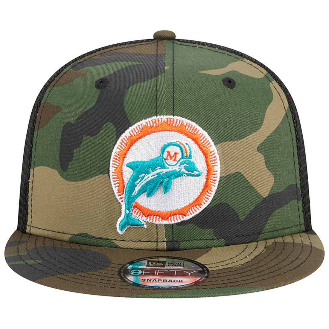 NFL Miami Dolphins Throwback Main Trucker 9FIFTY Snapback Hat