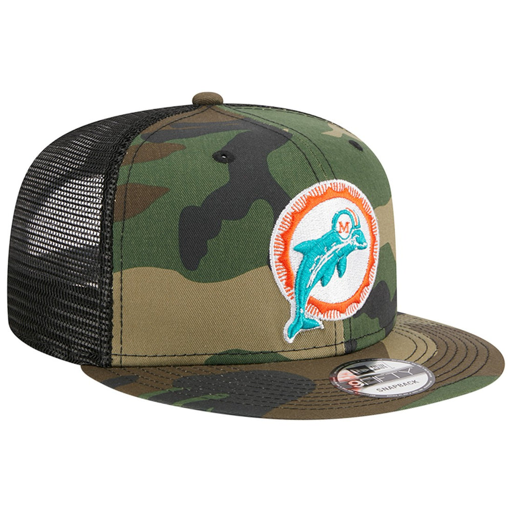 NFL Miami Dolphins Throwback Main Trucker 9FIFTY Snapback Hat