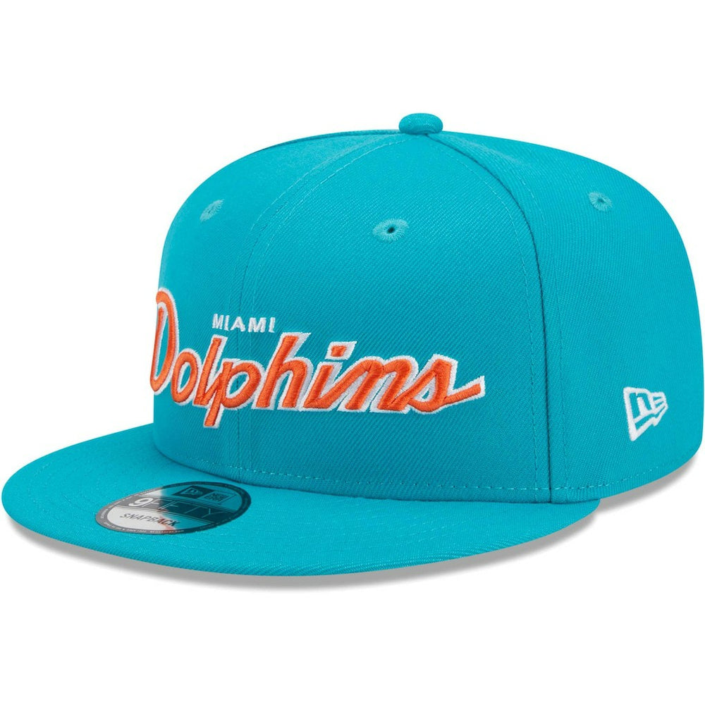 NFL Miami Dolphins Main Script 9FIFTY Snapback Hat