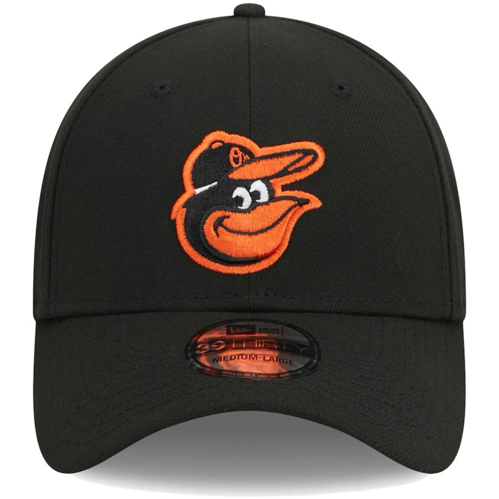 Baltimore Orioles Logo 39THIRTY Flex Hat - Black | New Era