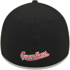 Cleveland Guardians Logo 39THIRTY Flex Hat - Black | New Era