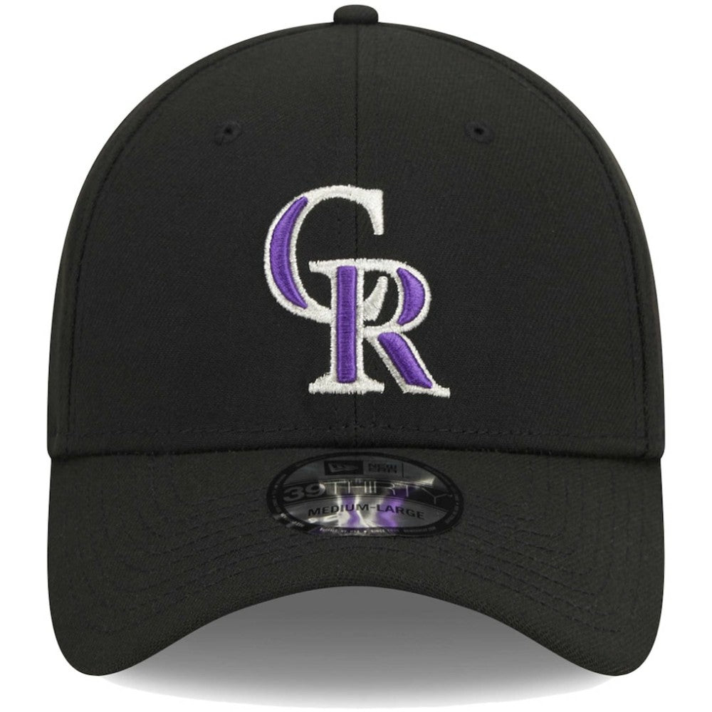 Colorado Rockies Logo 39THIRTY Flex Hat - Black | New Era