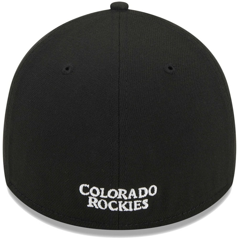 Colorado Rockies Logo 39THIRTY Flex Hat - Black | New Era