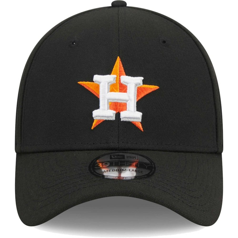 Houston Astros Logo 39THIRTY Flex Hat - Black | New Era