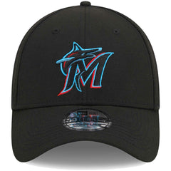 Miami Marlins Logo 39THIRTY Flex Hat - Black | New Era