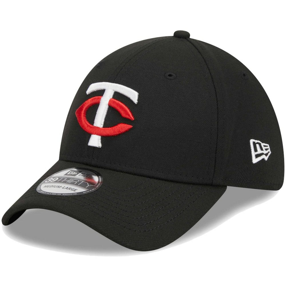 Minnesota Twins Logo 39THIRTY Flex Hat - Black | New Era