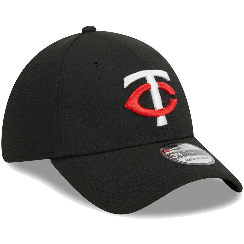 Minnesota Twins Logo 39THIRTY Flex Hat - Black | New Era