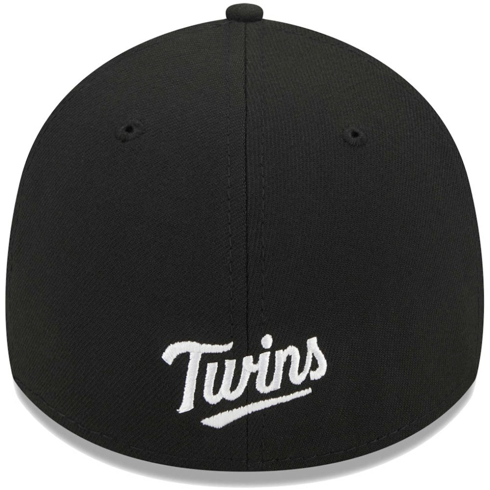 Minnesota Twins Logo 39THIRTY Flex Hat - Black | New Era