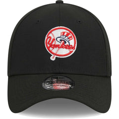 New York Yankees Logo 39THIRTY Flex Hat - Black | New Era