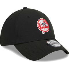New York Yankees Logo 39THIRTY Flex Hat - Black | New Era