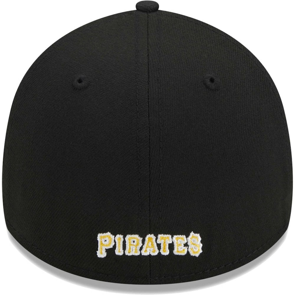 Pittsburgh Pirates Logo 39THIRTY Flex Hat - Black | New Era