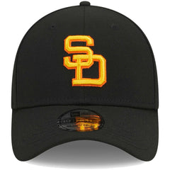San Diego Padres Logo 39THIRTY Flex Hat - Black | New Era