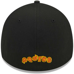 San Diego Padres Logo 39THIRTY Flex Hat - Black | New Era