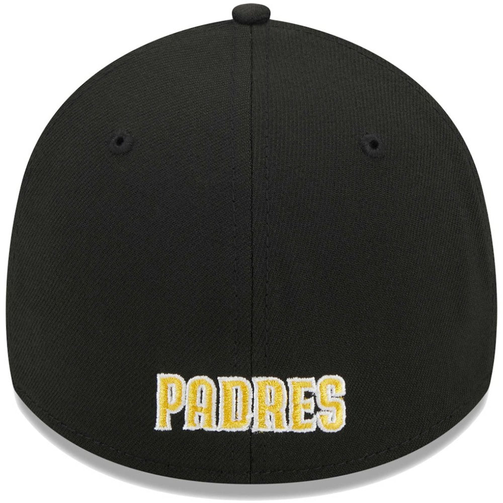 San Diego Padres Logo 39THIRTY Flex Hat - Black | New Era