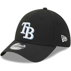 Tampa Bay Rays Logo 39THIRTY Flex Hat - Black | New Era