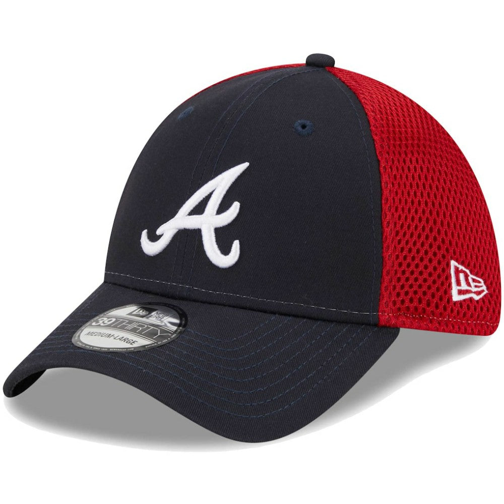 Atlanta Braves Team Neo 39THIRTY Flex Hat - Navy | New Era