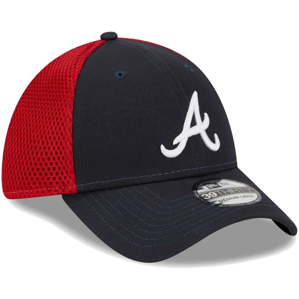 Atlanta Braves Team Neo 39THIRTY Flex Hat - Navy | New Era