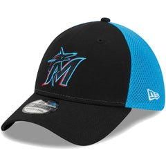 Miami Marlins Team Neo 39THIRTY Flex Hat - Black | New Era