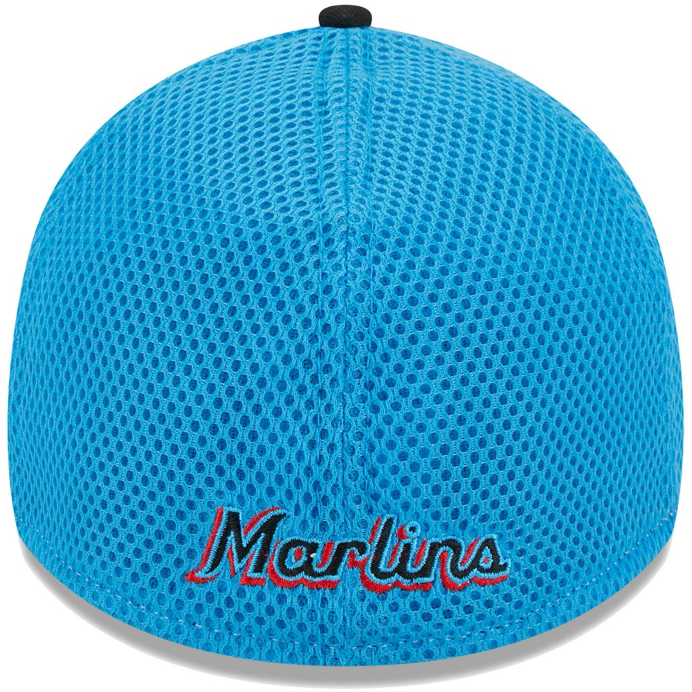 Miami Marlins Team Neo 39THIRTY Flex Hat - Black | New Era
