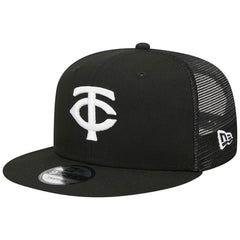 Minnesota Twins Trucker 9FIFTY Snapback Hat - Black | New Era