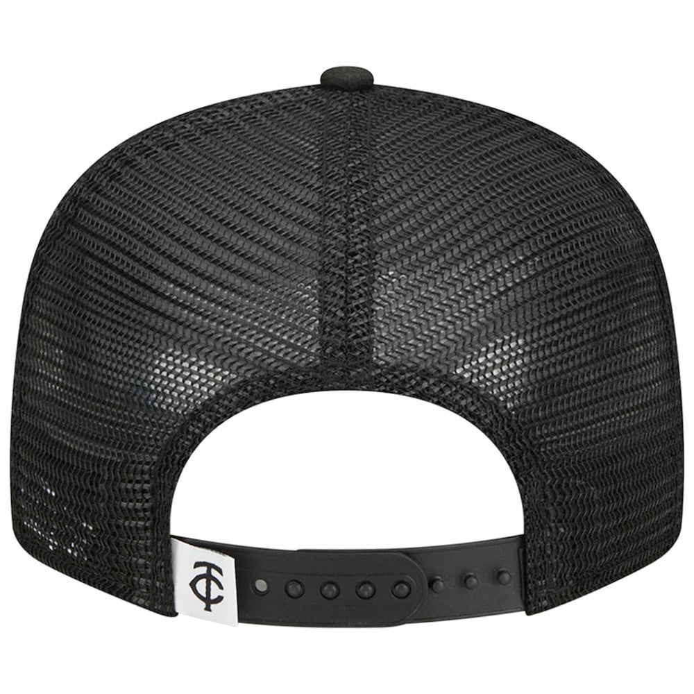 Minnesota Twins Trucker 9FIFTY Snapback Hat - Black | New Era
